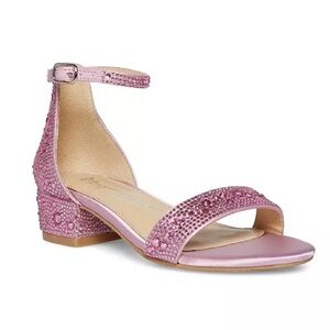 Elegant Pink Glitter Sandals
